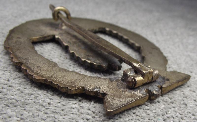 Unmarked Kriegsmarine Minesweepers Badge. C.E.Juncker, Variation 1. — image 6