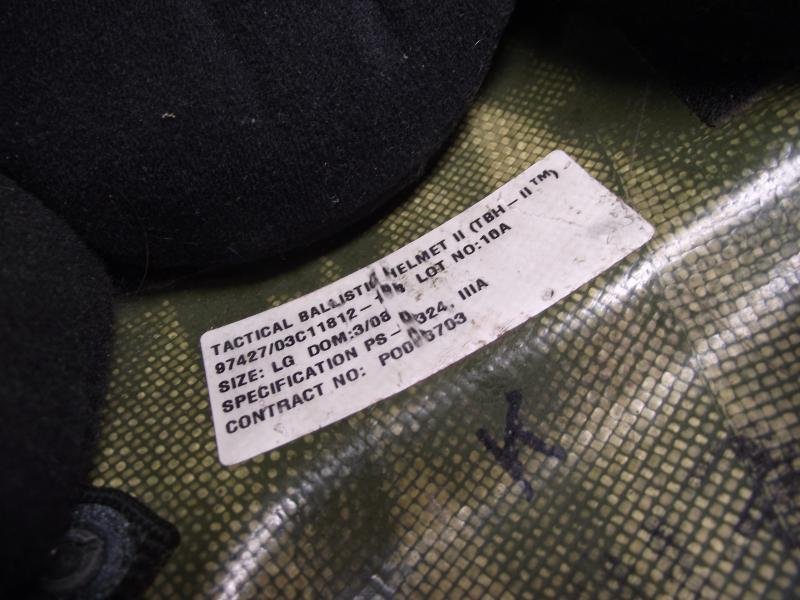 U.S. Tactical Ballistic Helmet, TBH-II. — image 10