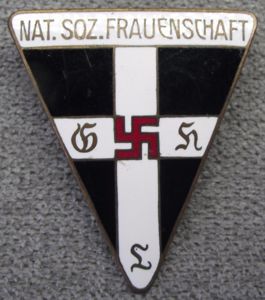Nat.Soz.Frauenschaft Enamel Membership Badge.
