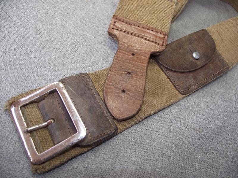 British Khaki Webbed Money Belt. — image 4