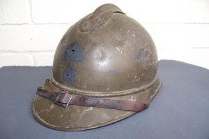 PRICE REDUCED. Brown WW1 French Adrian Helmet Shell.