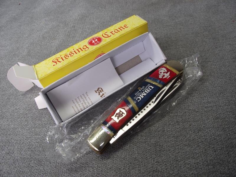 Boxed USMC Souvenir Kissing Crane Pen Knife. — image 7