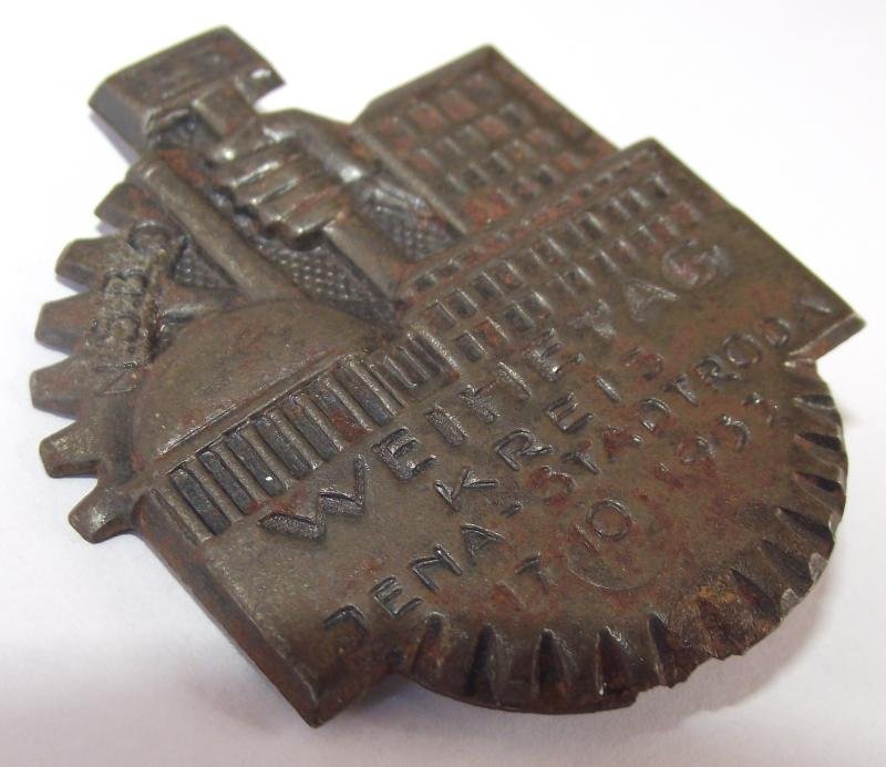 NSBO Event Badge/Tinnie. Weihetag Kreis Jena. 1933. — image 2