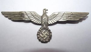 WW2 Kriegsmarine Administration Metal Breast Eagle. Welch Regiment Veteran Bring …