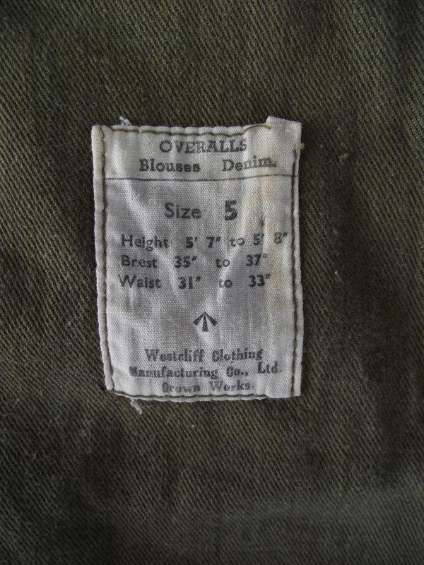 WW2 British Denim Battle Dress Blouse. — image 8