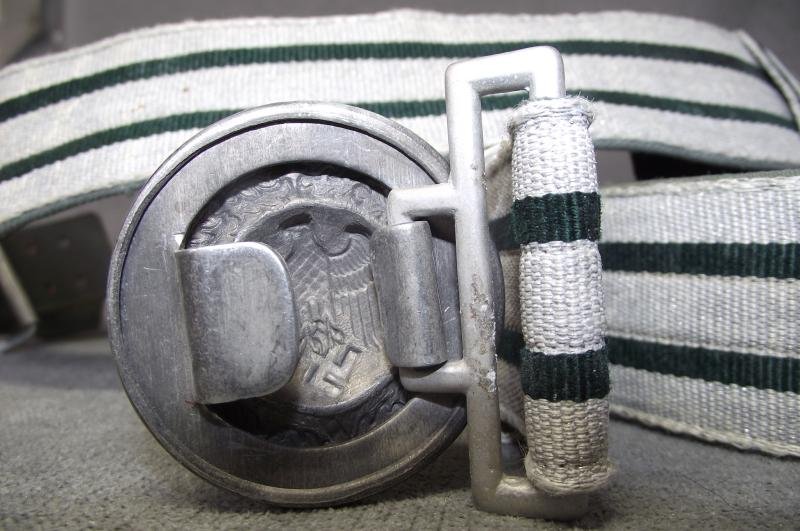 German Heer Officers Brocade Belt and Buckle. — image 9
