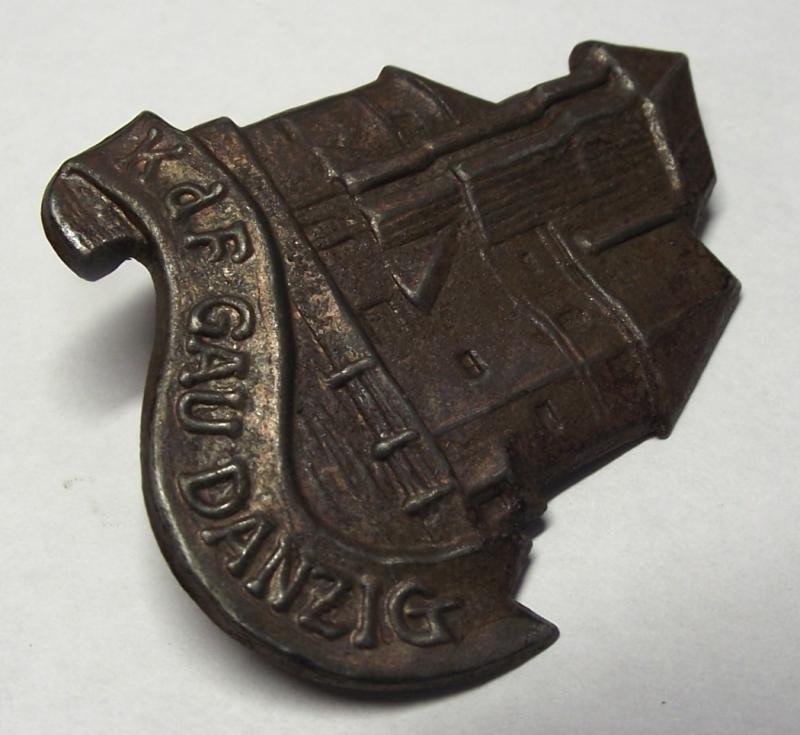 KdF Event Badge/Tinnie. Gau Danzig. — image 2