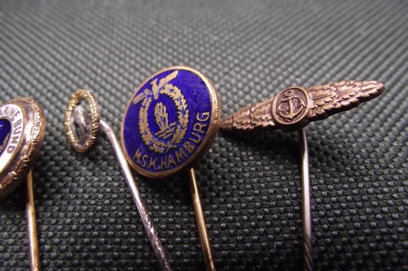 5 X Kriegsmarine Veteran Stick Pins. — image 3