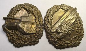 2 X West German Badge Planchet. OLC.