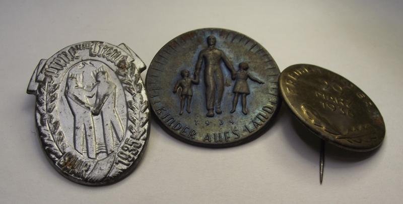 3 X  Event Badge/Tinnies. 1934/35 and 36. — image 2