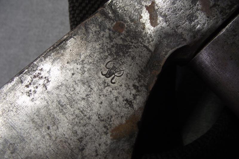 WW2 British George 6th Stamped Fire Fighters Axe and Webbed Axe Case with Belt. — image 6
