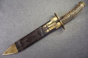 Massive Anglo Indian Bowie Knife.