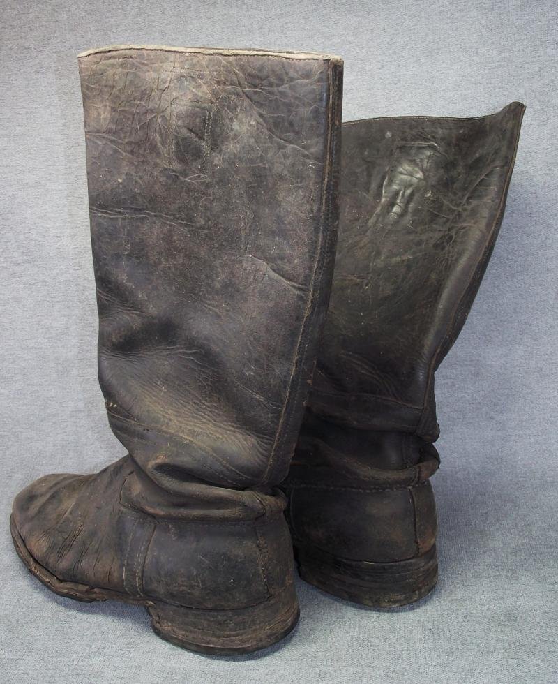 WW2 German Wehrmacht/SS Enlisted Ranks Leather Maching Boots. — image 4