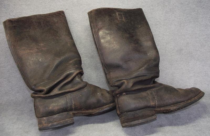 WW2 German Wehrmacht/SS Enlisted Ranks Leather Maching Boots. — image 5