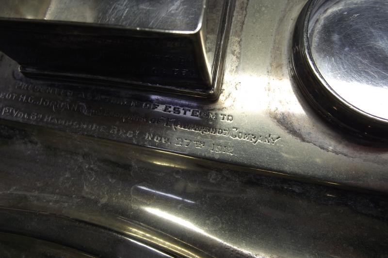 1918 Presentation Inkwell Desk Set. 2nd Liet H.G.Jordan, 1st Vol.Bt. Hampshire Regt. — image 6