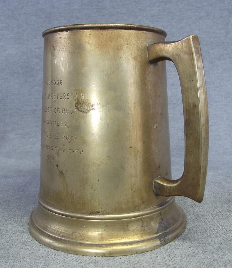 1945 Gloucester Regiment Presentation Tankard. — image 2