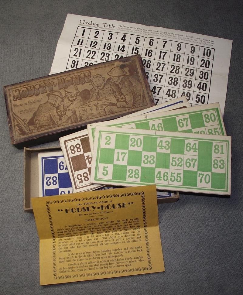 WW2 British Army Boxed Bingo Game. Housey-House. — image 4