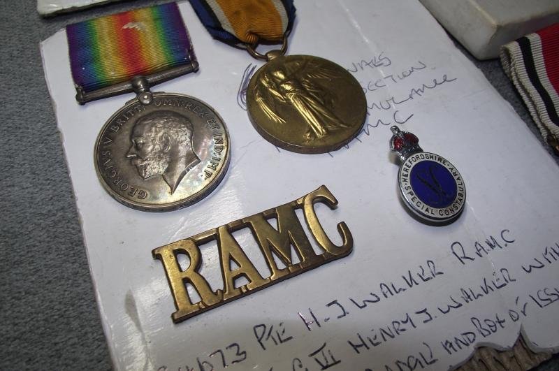WW1 RAMC Medal Pair and Special Constabulary Medal. 6th S.Wales Mounted Section, Field Ambulance. — image 2