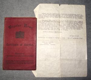 Welsh Guards ''Red Book'', Certificate of Service and 180th Provost …