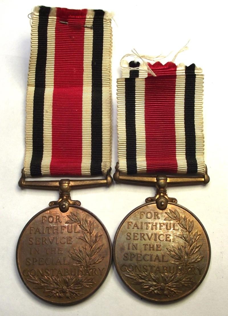 George 6th and Elizabeth 2nd, Special Constabulary Medal Pair. Evan.T.Howells. — image 2