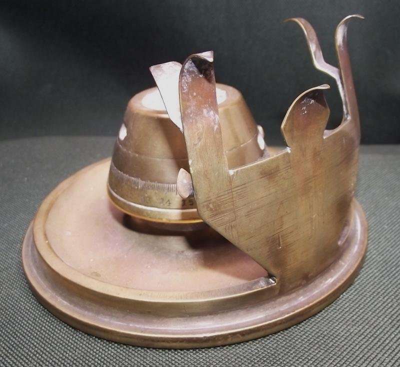 WW1 British Trench Art Fuse Inkwell, 1918. — image 3