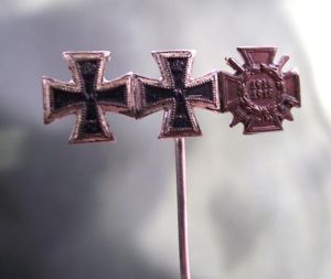 WW1 German Stick Pin. Iron Cross 1st and 2nd Class …