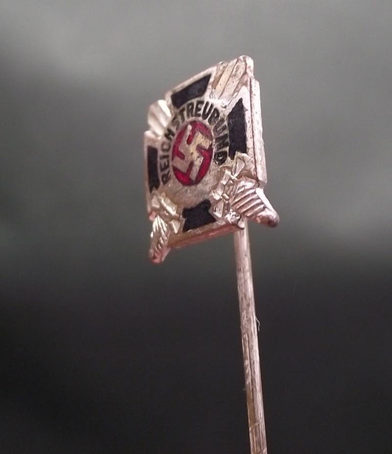 WW2 German Stick Pin. Reichstreubund Membership. 9mm. — image 3