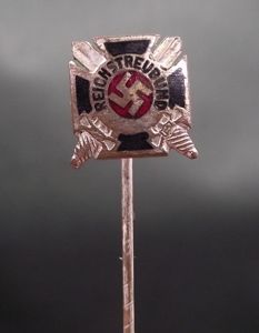 WW2 German Stick Pin. Reichstreubund Membership. 9mm.