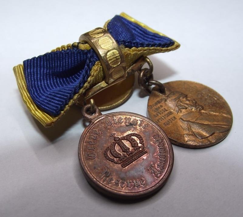 Imperial German Buttonhole Ribbon Miniture Medals. — image 2