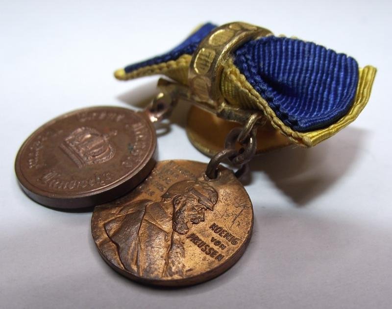 Imperial German Buttonhole Ribbon Miniture Medals. — image 3