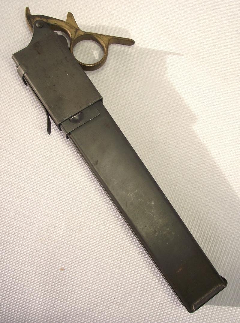 WW2 Maker Marked MK2 Sten Loading Tool and Magazine. — image 5