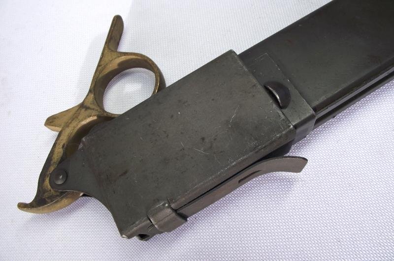 WW2 Maker Marked MK2 Sten Loading Tool and Magazine. — image 6