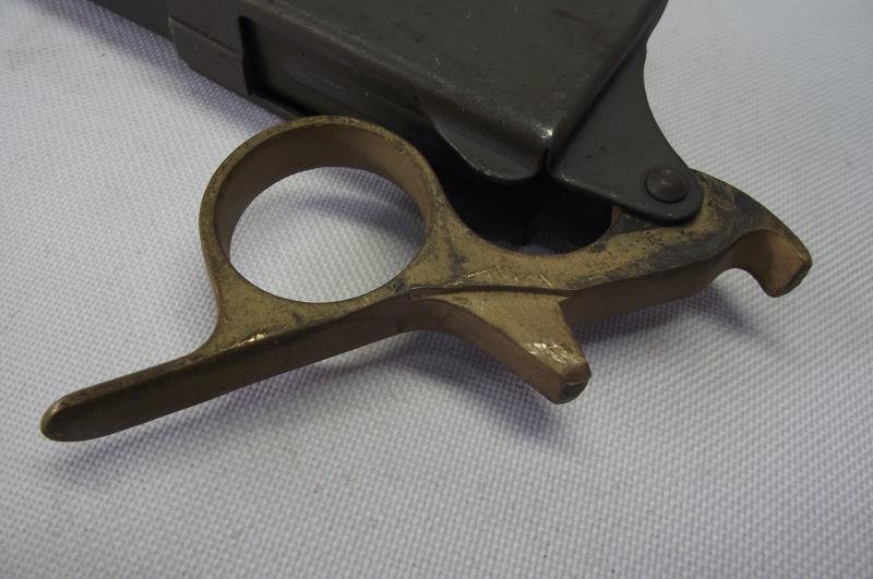 WW2 Maker Marked MK2 Sten Loading Tool and Magazine. — image 9