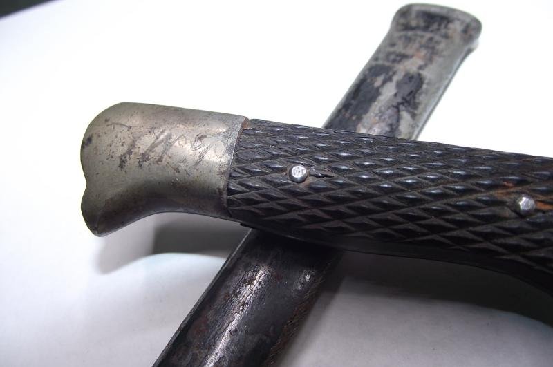 WW1 Imperial German Peronalised Miniature Bayonet. British Souvenir 1914-18. — image 7