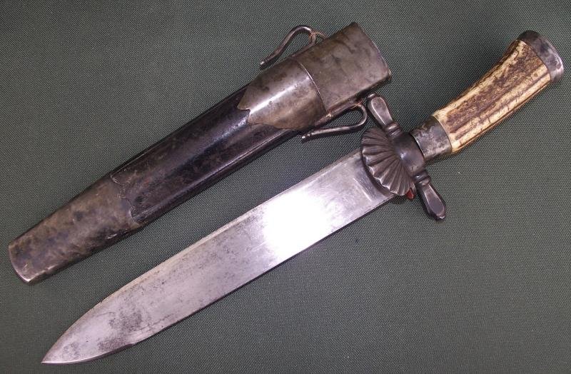 PRICE REDUCED! Imperial German Hirschfanger Hunting Dagger. — image 2