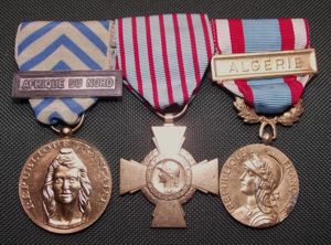 3 X French Foreign Service Medals.