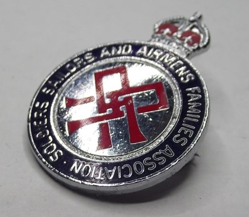 Soldiers-Sailors and Airmens Family Association,  Enamel Membership Badge. — image 2