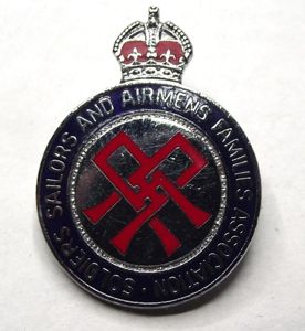 Soldiers-Sailors and Airmens Family Association, Enamel Membership Badge.