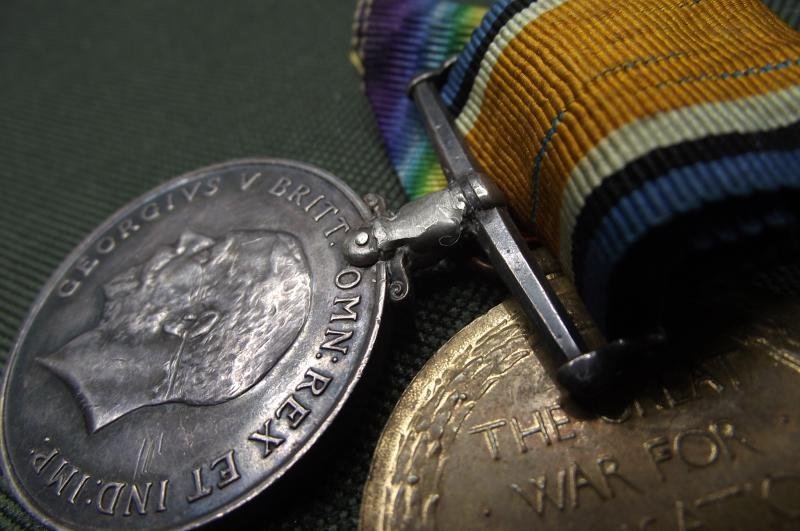 WW1 British Medal Pair. Worcestershire Regiment. — image 3