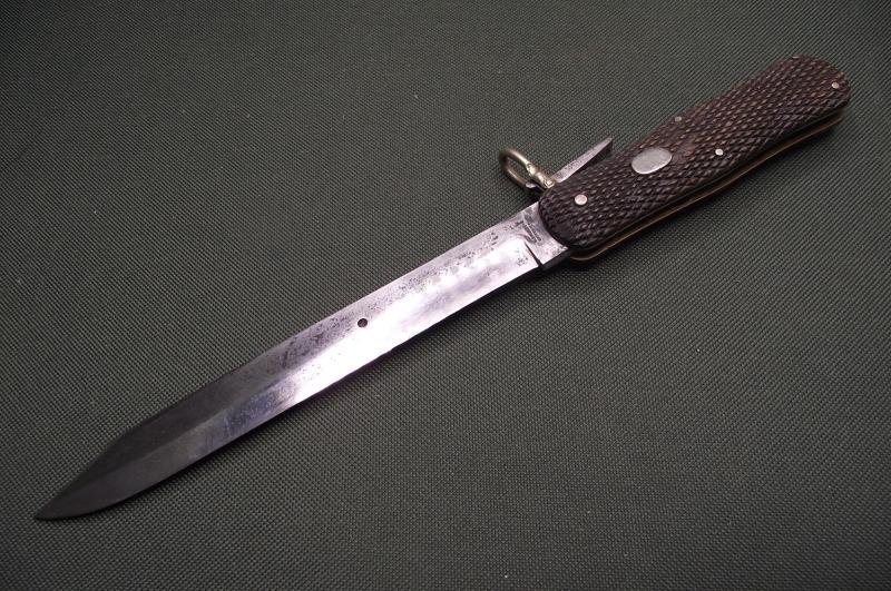 Victorian Folding Clip Point Bowie Knife. W.S.Mundy, Greenwich. — image 2