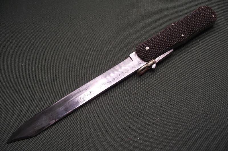 Victorian Folding Clip Point Bowie Knife. W.S.Mundy, Greenwich. — image 3