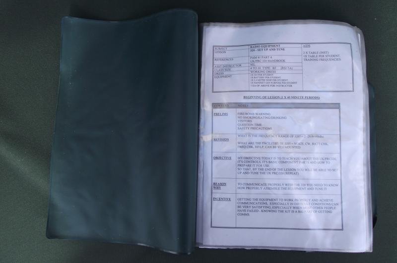 UK PRC-320 Radio User Handbook. 144 Parachute Field Ambulance Lot. — image 2