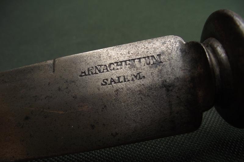 19th Centuary  Spear Point Bowie Dagger. Arnachellum Salem. — image 9