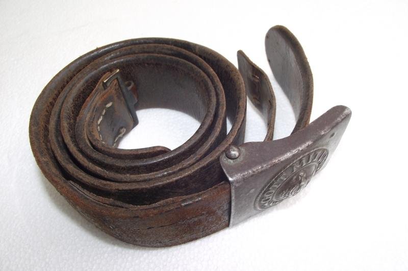 WW1 Prussian Buckle and Leather Belt. — image 2