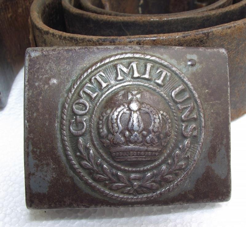 WW1 Prussian Buckle and Leather Belt. — image 5