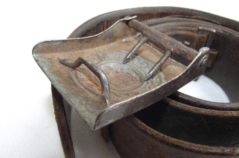 WW1 Prussian Buckle and Leather Belt. — image 6