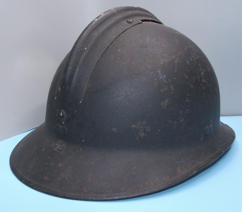 Luftschutz used French Adrian Army Helmet. — image 5