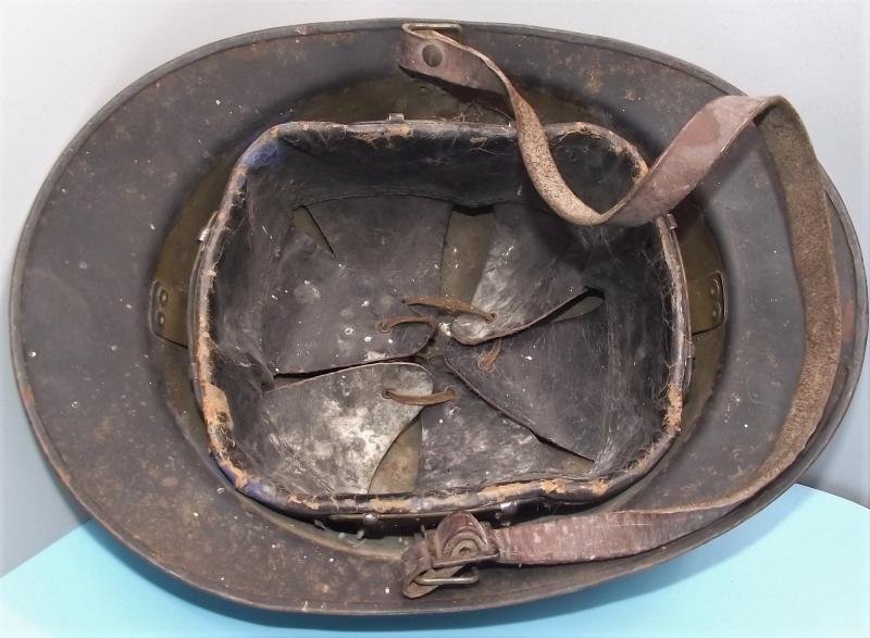 Luftschutz used French Adrian Army Helmet. — image 8