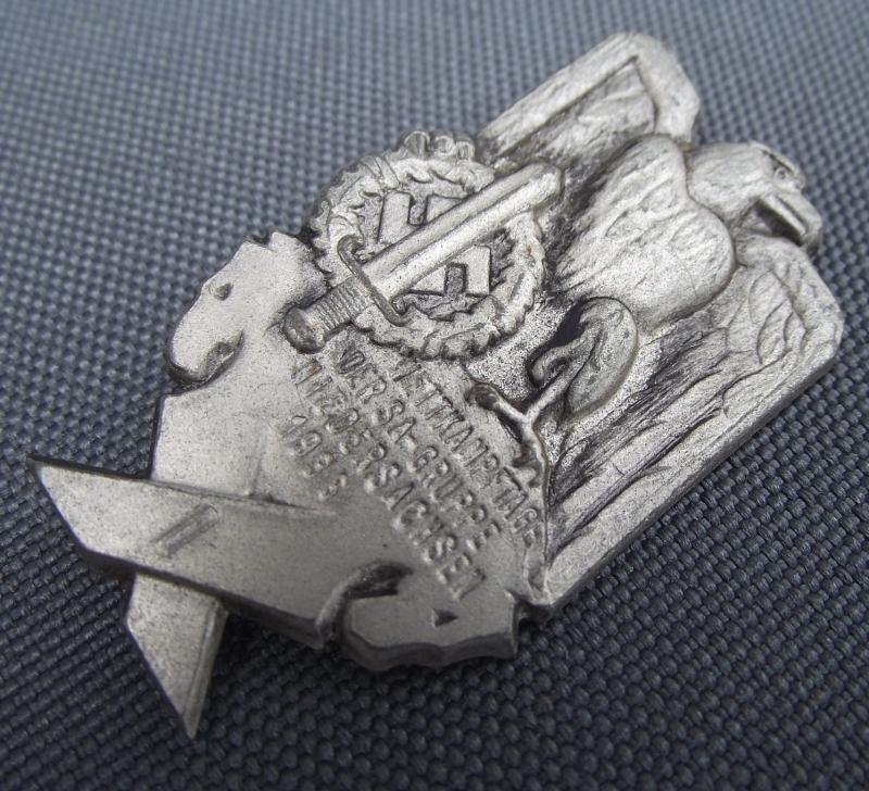 SA Event Badge/ Tinnie. SA Wettkampftage Niedersachsen, 1936. — image 2