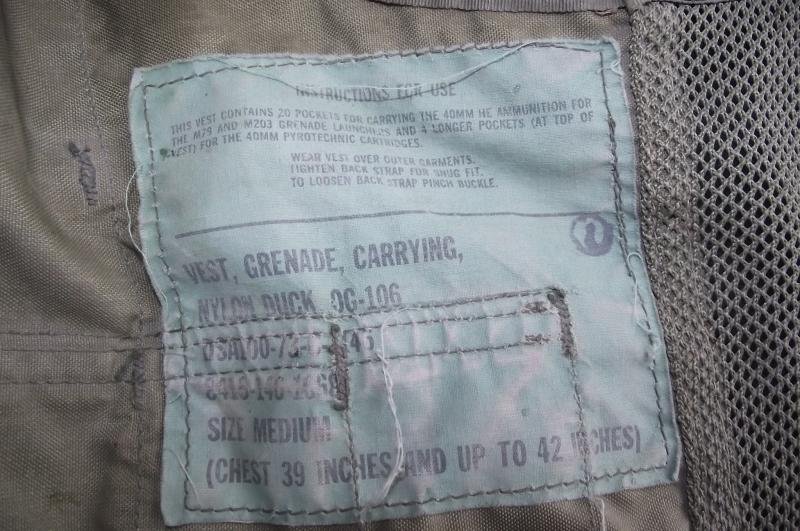 1973 U.S. Vest Grenade Carrying. — image 7
